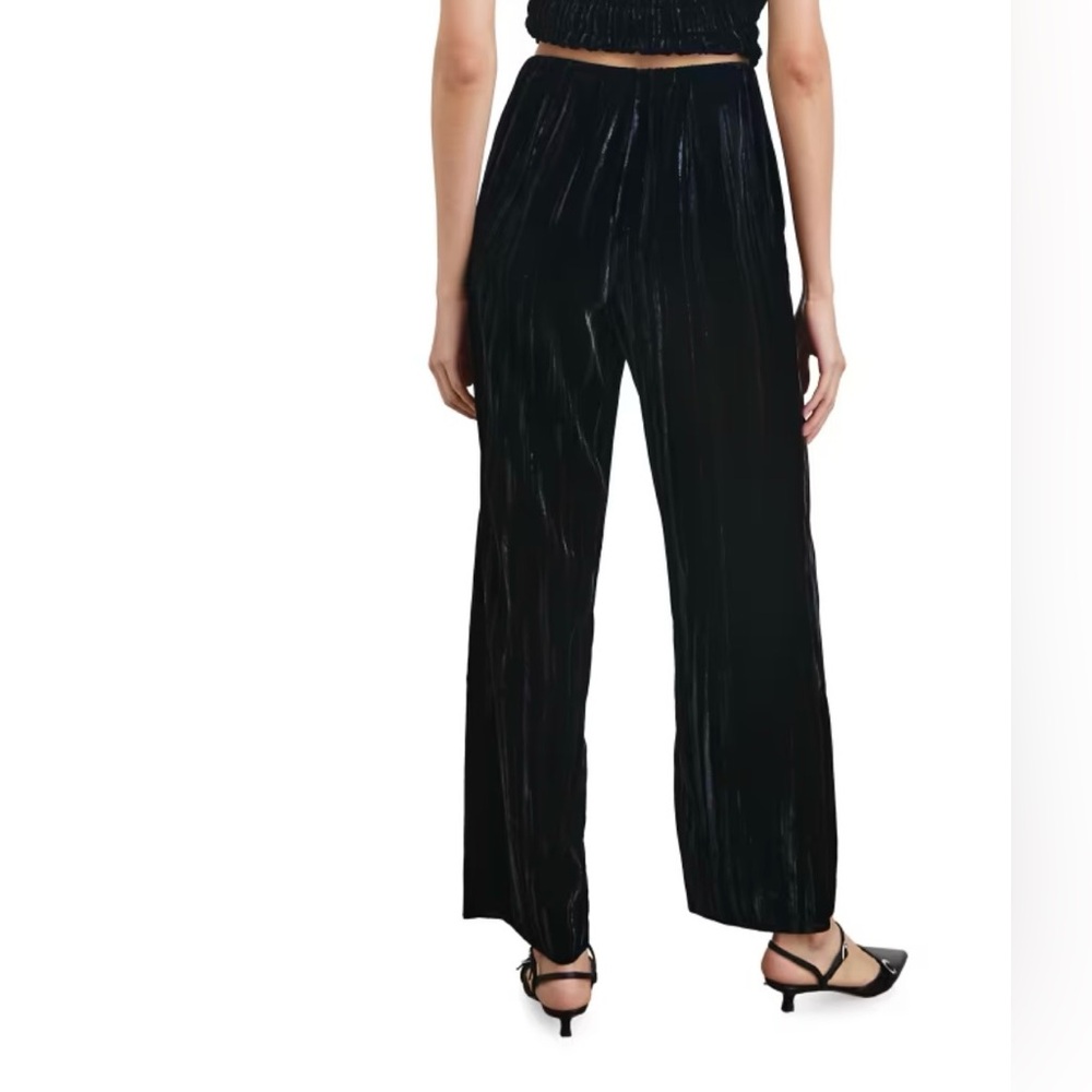 NWT Medium Rails Brissa High-Waist Velvet Pants - Black